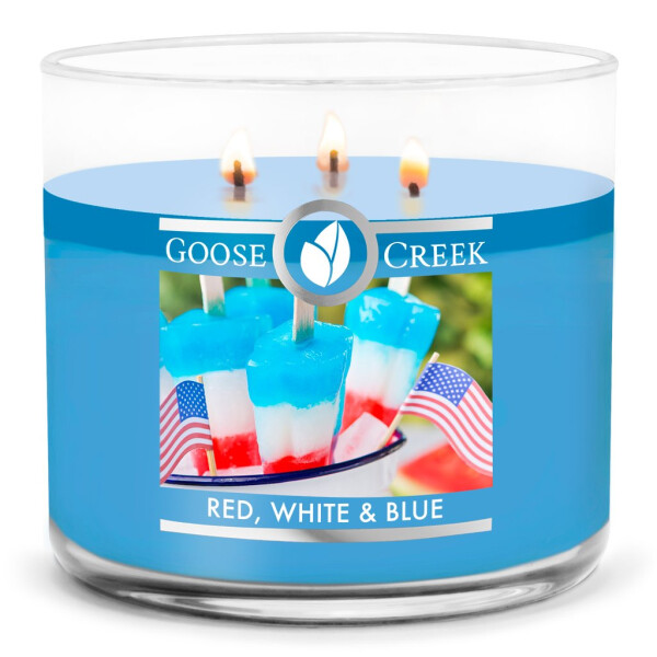 Red, White & Blue 3-Docht-Kerze 411g