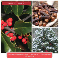 Holly Tree 1-Docht-Kerze 170g