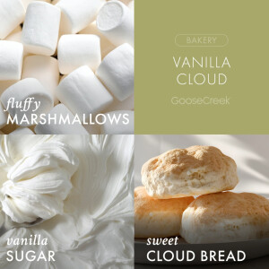Vanilla Cloud 3-Docht-Kerze 411g