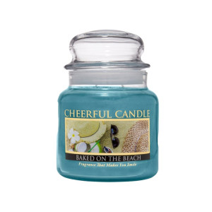 Cheerful Candle Baked On The Beach 2-Docht-Kerze 453g B-Ware
