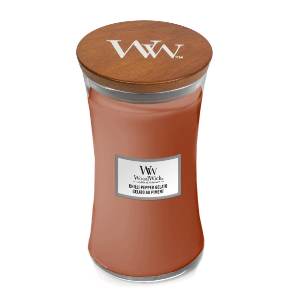 WoodWick® Chilli Pepper Gelato Kerzenglas Groß 609,5g mit Knisterdocht
