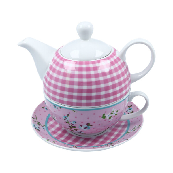 Tea For One Set Quadra Rosa