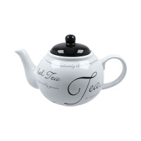 Teekanne Script White
