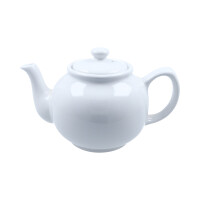 Weiße 6 Cup Teekanne Weiß 1.1 Liter