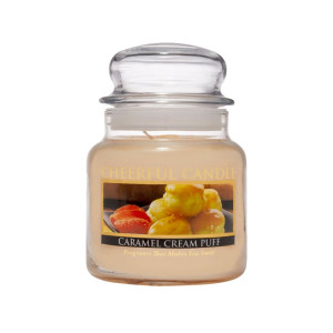 Cheerful Candle Caramel Cream Puff 2-Docht-Kerze 453g
