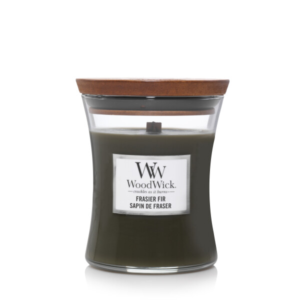 Frasier Fir Kerzenglas Mittel 275g mit Knisterdocht
