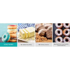 Donut Worry 2-Docht-Kerze 623g