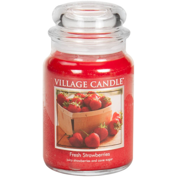 Village Candle® Fresh Strawberries 2-Docht-Kerze 602g