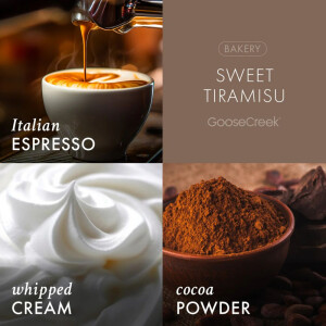 Goose Creek Candle&reg; Sweet Tiramisu - Italy 3-Docht-Kerze 411g