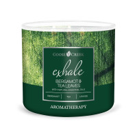 Goose Creek Candle® Bergamot & Tea Leaves - Exhale 3-Docht-Kerze 411g
