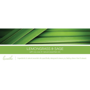 Goose Creek Candle® Lemongrass & Sage - Breathe 3-Docht-Kerze 411g