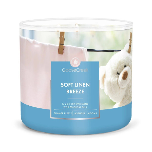Soft Linen Breeze 3-Docht-Kerze 411g