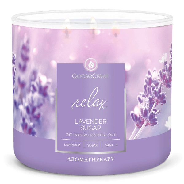 Goose Creek Candle® Lavender Sugar - Relax 3-Docht-Kerze 411g
