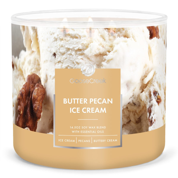 Goose Creek Candle® Butter Pecan Ice Cream 3-Docht-Kerze 411g