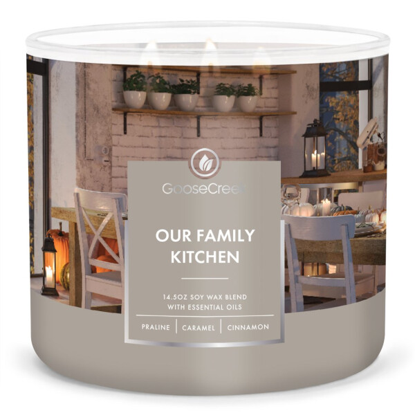 Our Family Kitchen 3-Docht-Kerze 411g