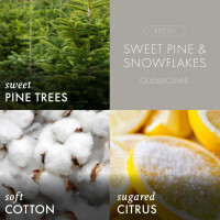Sweet Pine & Snowflakes 3-Docht-Kerze 411g