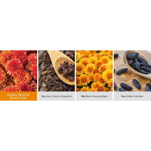 Golden Mums & Honeycrisp 2-Docht-Kerze 652g