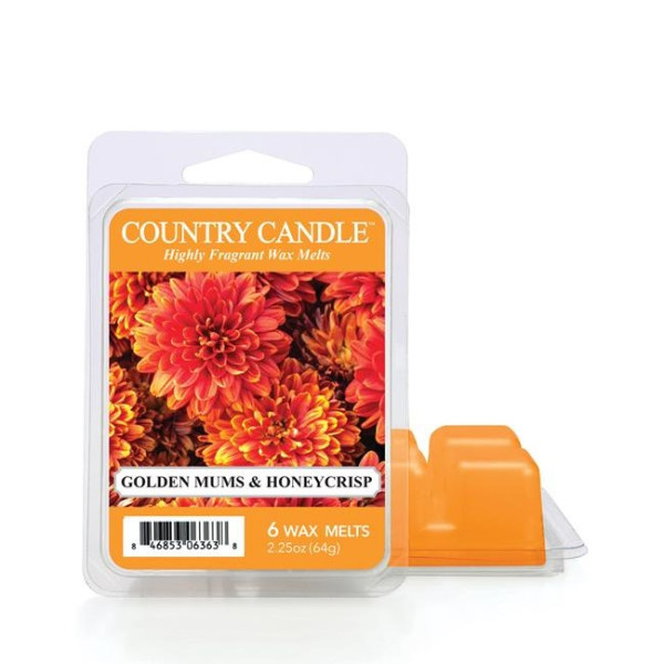 Country Candle&trade; Golden Mums & Honeycrisp Wachsmelt 64g