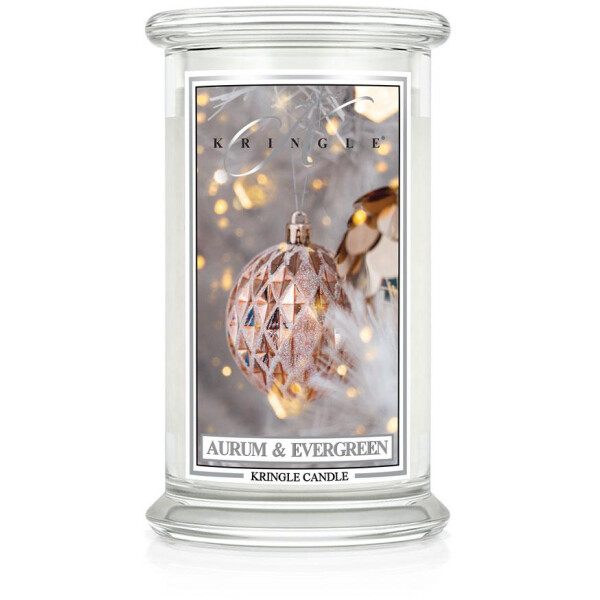 Aurum & Evergreen 2-Docht-Kerze 623g