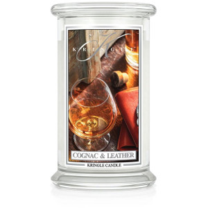 Kringle Candle® Cognac & Leather 2-Docht-Kerze 623g