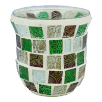 Votivkerzenhalter Crackle-Glas Moroccan Tiles