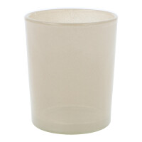 Votivkerzenhalter Glas Powder Beige