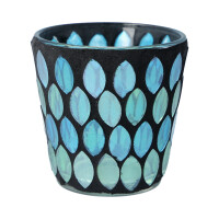 Votivkerzenhalter Blue & Green Scales