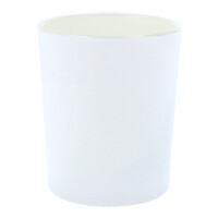 Votivkerzenhalter Glas Pearl White