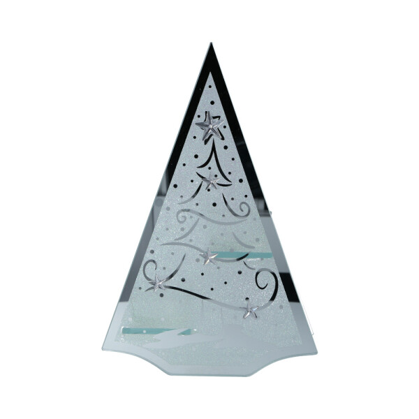 Teelichthalter Tannenbaum Schnee
