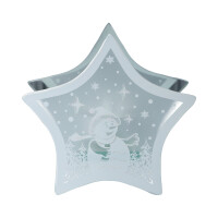 Teelichthalter Stern Schneemann