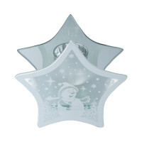 Teelichthalter Stern Schneemann