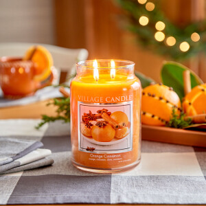 Village Candle® Orange Cinnamon 2-Docht-Kerze 602g