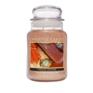 Cheerful Candle Italian Leather 2-Docht-Kerze 680g