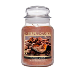 Cheerful Candle Nutmeg & Spice 2-Docht-Kerze 680g