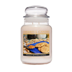 Cheerful Candle Peanut Butter Cookies 2-Docht-Kerze 680g