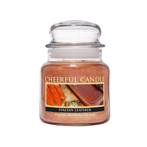 Cheerful Candle Italian Leather 2-Docht-Kerze 453g