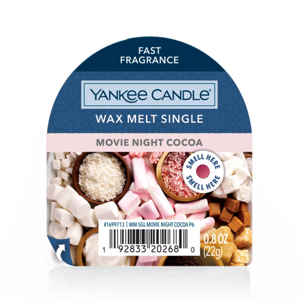 Yankee Candle® Movie Night Cocoa Wachsmelt 22g