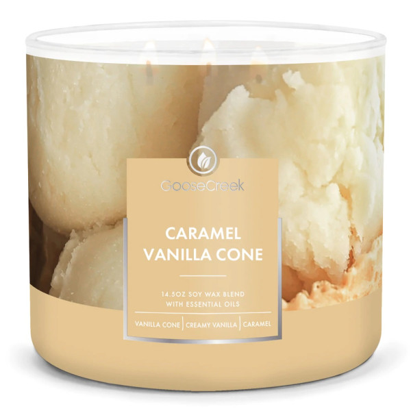 Goose Creek Candle® Caramel Vanilla Cone 3-Docht-Kerze 411g