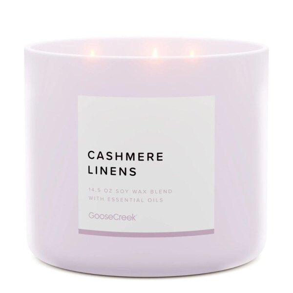 Cashmere Linens 3-Docht-Kerze 411g