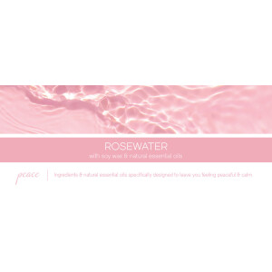 Rosewater - Peace 3-Docht-Kerze 411g