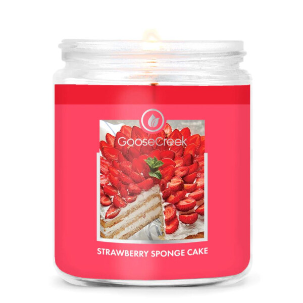 Strawberry Sponge Cake 1-Docht-Kerze 198g