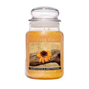 Sunflower & Driftwood 2-Docht-Kerze 680g