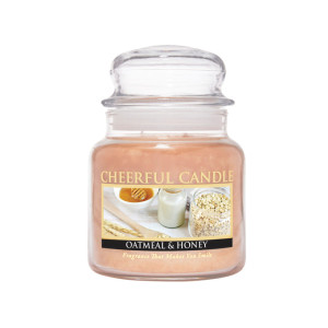 Cheerful Candle Oatmeal & Honey 2-Docht-Kerze 453g