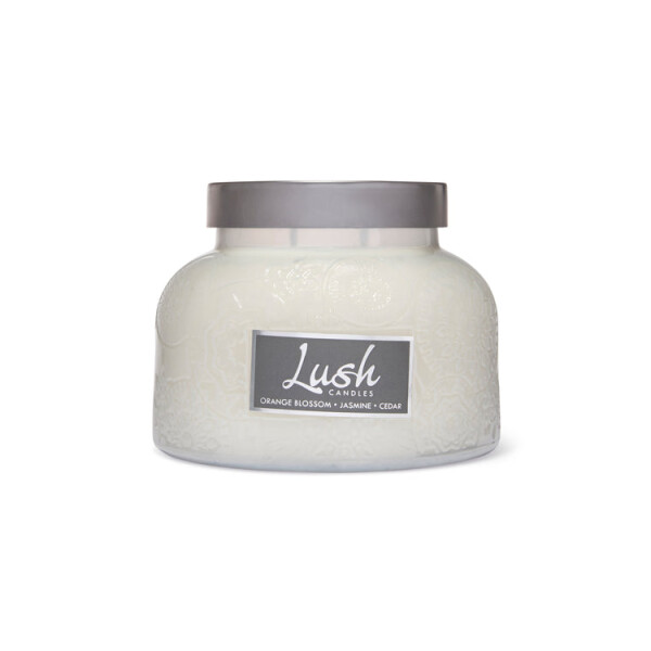 Orange Blossom Jasmine Cedar 2-Docht-Kerze Lush Jar 567g