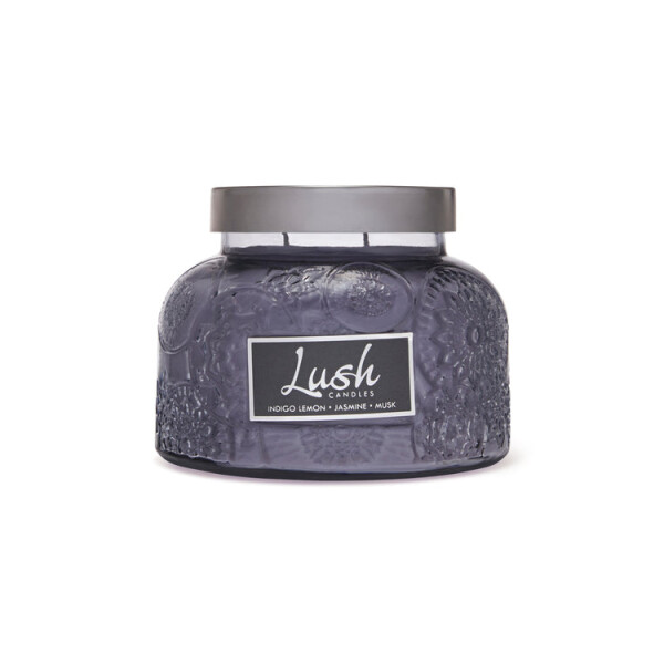 Indigo Lemon Jasmine Musk 2-Docht-Kerze Lush Jar 567g