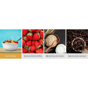 Fruit & Flakes 2-Docht-Kerze 623g