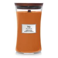 WoodWick® Pumpkin Praline Kerzenglas Groß 609,5g mit Knisterdocht