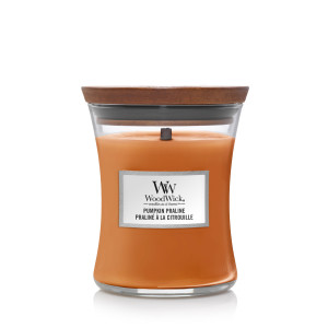 WoodWick® Pumpkin Praline Kerzenglas Mittel 275g mit...