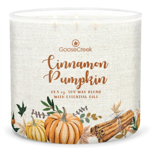 Goose Creek Candle® Cinnamon Pumpkin 3-Docht-Kerze 411g