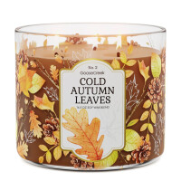 Cold Autumn Leaves 3-Docht-Kerze 411g